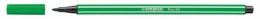 Filctoll, 1 mm, STABILO "Pen 68", zöld